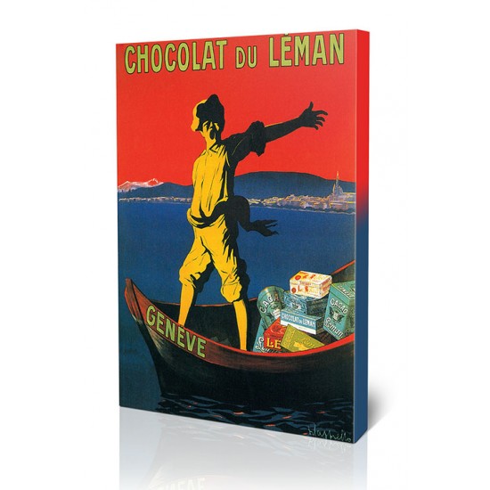 Chocolat du Leman, Leonetto Cappiello,כרזות אוכל ושתיה