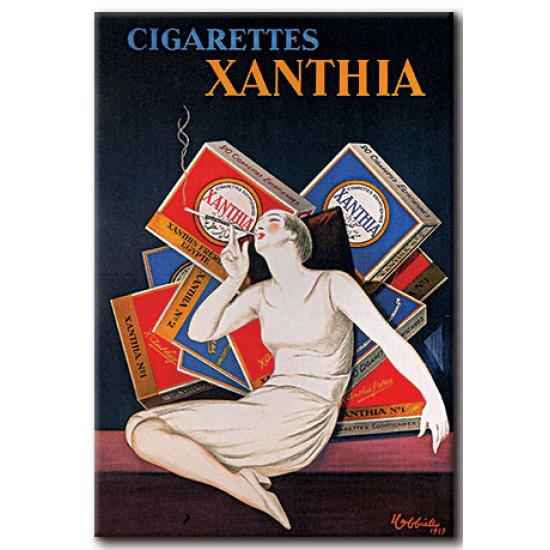 Cigarettes Xanthia, Leonetto Cappiello,כרזות סיגריות וטבק