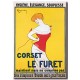 Corset le Furet, Leonetto Cappiello,כרזות ביגוד ואופנה