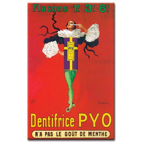 Dentifrice PYO, Leonetto Cappiello,כרזות קוסמטיקה