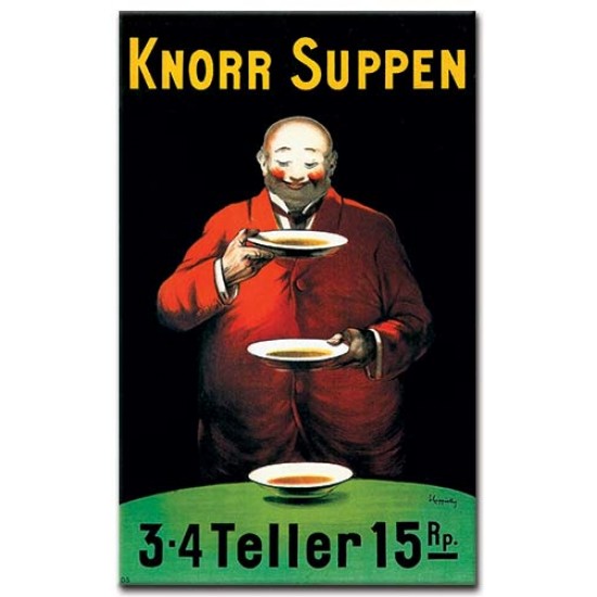 Knorr Suppen, Leonetto Cappiello,כרזות אוכל ושתיה