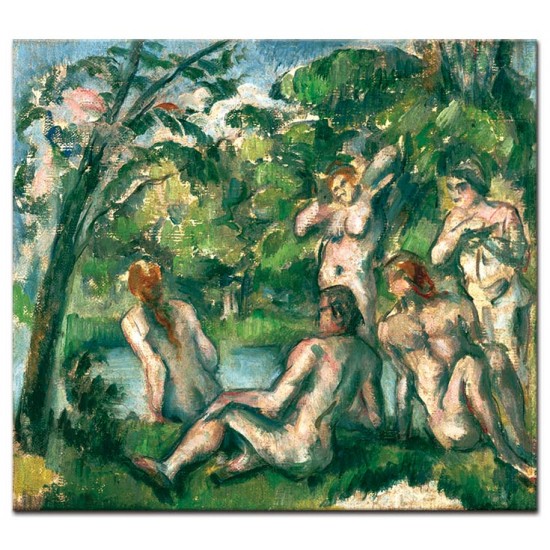 רוחצים - Paul Cézanne