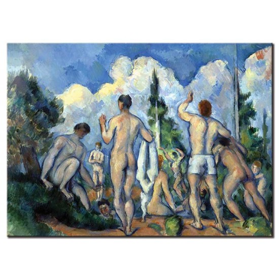 רוחצים - Paul Cézanne