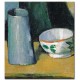 קערה וכד חלב - Paul Cézanne