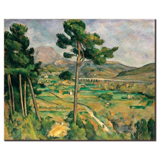 הר סנט ויקטואר ואמת המים - Paul Cézanne