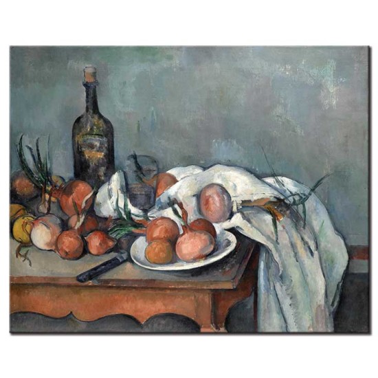 טבע דומם, בצלים - Paul Cézanne