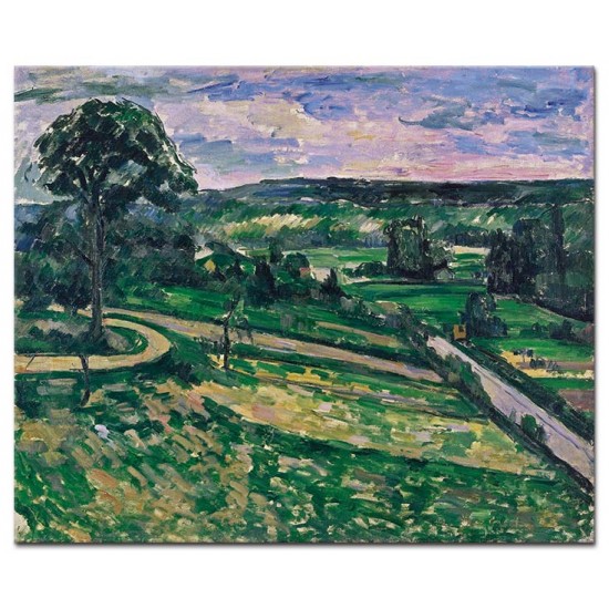 העץ ליד העיקול בדרך - Paul Cézanne