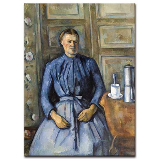 אישה וקנקן קפה - Paul Cézanne