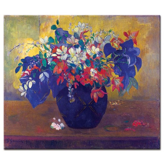 אגרטל עם פרחים - Paul Gauguin