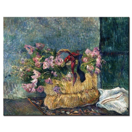 טבע דומם עם ורדי אזוב - Paul Gauguin