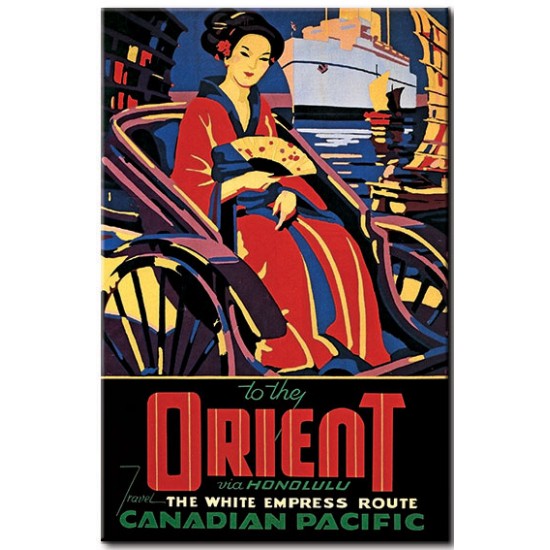 To the Orient via Honolulu To the Orient via Honolulu, כרזות תיירות