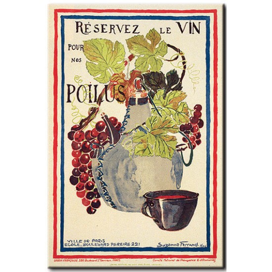 Réservez Le Vin pour nos Poilus - אלכוהול - כרזות