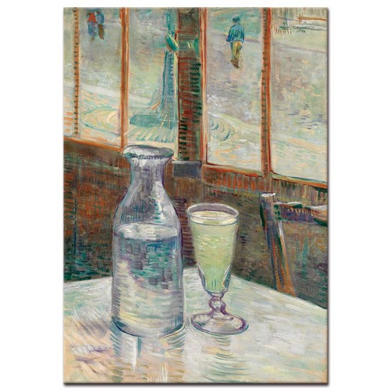 שולחן קפה ואבסינת - Vincent van Gogh