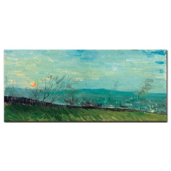 שקיעה במונמארט - Vincent van Gogh
