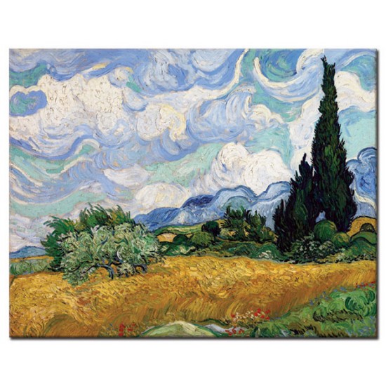 שדה חיטה עם ברושים - Vincent van Gogh