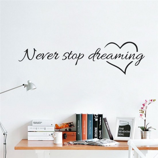 Never Stop Dreaming, מדבקת קיר