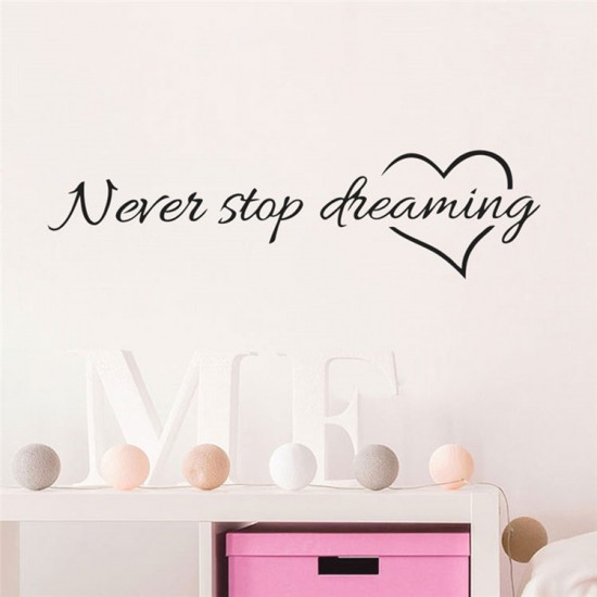 Never Stop Dreaming, מדבקת קיר