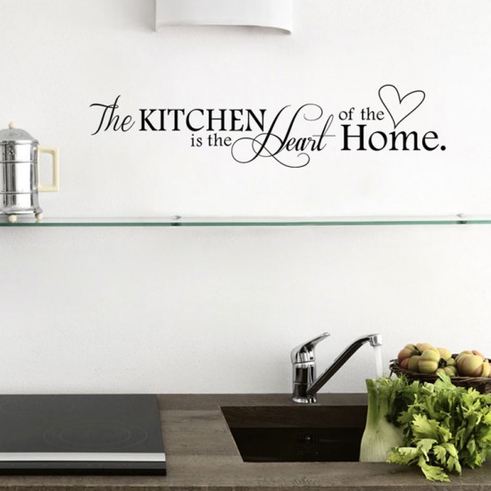 The Kitchen is The Heart of the Home, מדבקת קיר